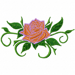 Flowers And Tree Embroidery Design 11